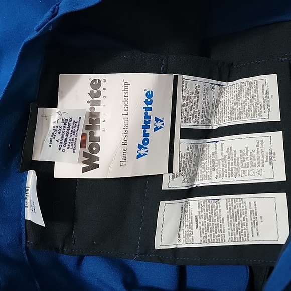 NWT Workrite FR Royal Blue Flame Resistant 7.5 oz Nomex Work Pants Size 40×29 - Picture 2 of 6